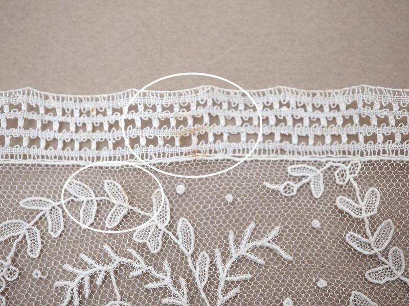 画像13: 【セール対象外】【クーポン対象外】19世紀末  アンティーク 幅広18.6cm ポワンドローズ ニードルレース 2.27m『ポワン・ド・ガーズ』『ポワン・ド・ローズ』 