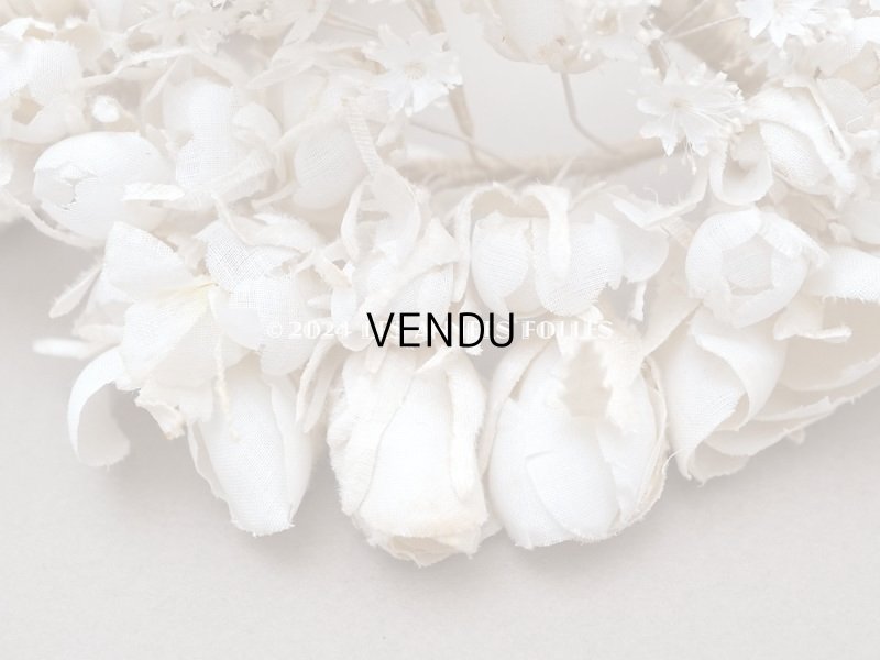 画像8: 19世紀 アンティーク 白薔薇のティアラ 花冠 ウェディング