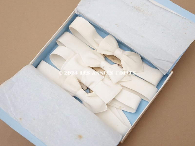 画像8: 1900年頃 アンティーク　蝶ネクタイ入り 紙箱　LES TROIS CRAVATES - BELLE JARDINIERE -