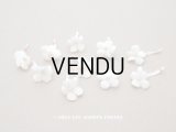 アンティーク 勿忘草 ベルベットの布花  オフホワイト 10ピースのセット 約15mm