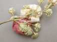 画像3: アンティーク シルク製 薔薇のロココモチーフ 