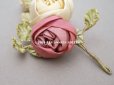 画像4: アンティーク シルク製 薔薇のロココモチーフ 