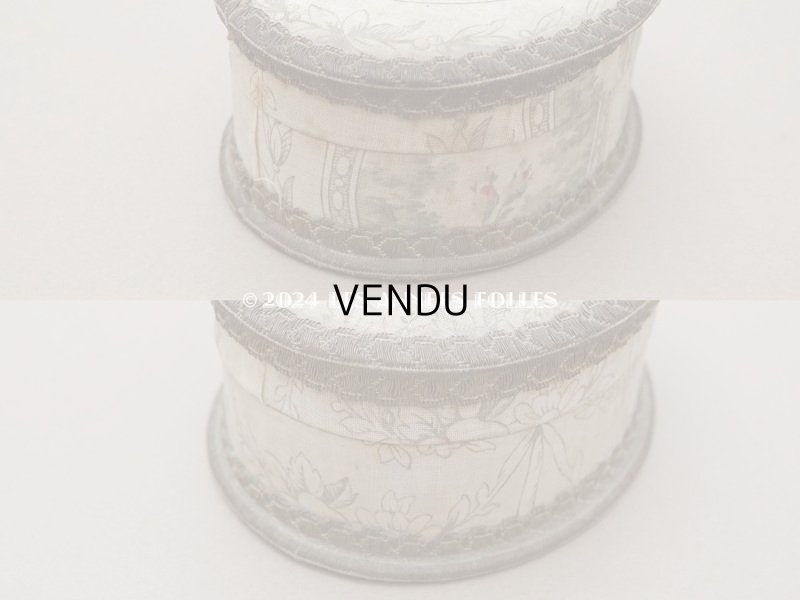 画像6: アンティーク 薔薇のメダイヨン お菓子箱 カルトナージュボックス