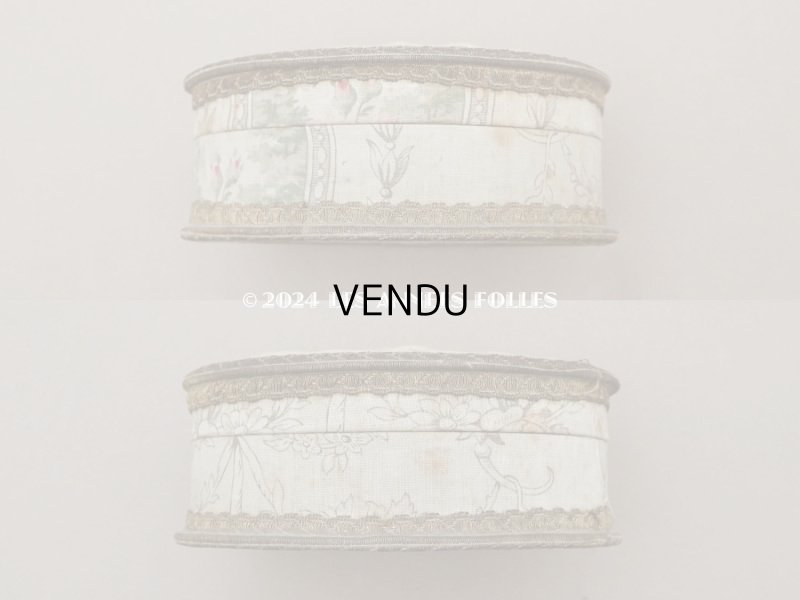 画像5: アンティーク 薔薇のメダイヨン お菓子箱 カルトナージュボックス