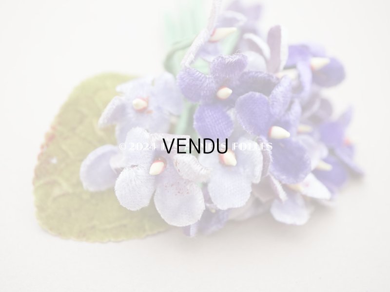 画像3: アンティーク ベルベットの菫の布花　