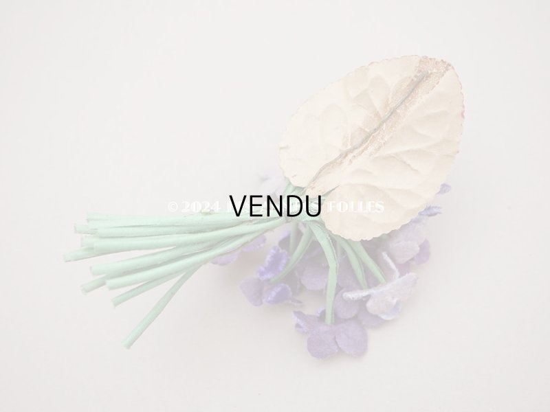 画像5: アンティーク ベルベットの菫の布花　