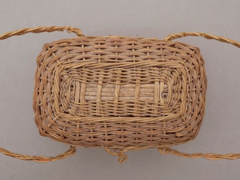 画像6: アンティーク ドール用 パニエ 赤&ナチュラル