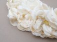 画像11: アンティーク 白薔薇のティアラ 布花 花冠 オフホワイト