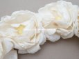 画像9: アンティーク 白薔薇のティアラ 布花 花冠 オフホワイト