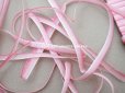 画像2: アンティーク  リボン刺繍 & ロココトリム用 シルク製 リボン 10m 4mm幅 ピンク  (2)