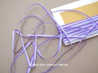 アンティーク  リボン刺繍 & ロココトリム用 シルク製 極細　リボン 10m 3mm幅 紫