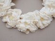 画像6: アンティーク 白薔薇のティアラ 布花 花冠 オフホワイト