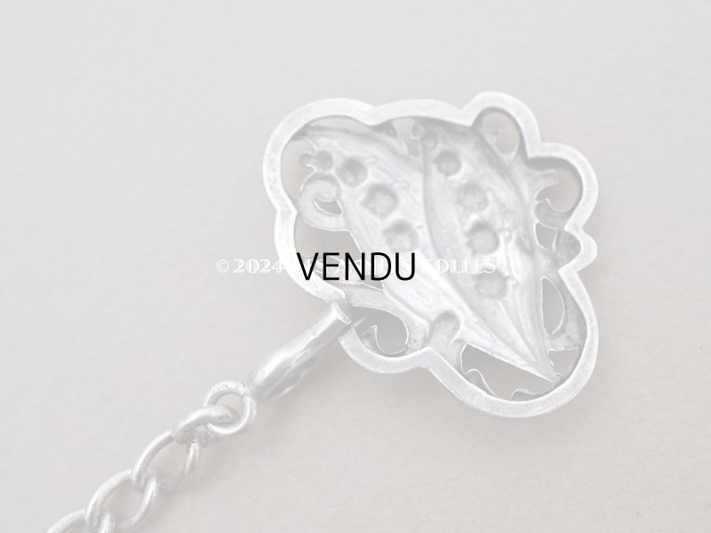 画像9: 19世紀末　アンティーク 鈴蘭 シルバー製　シャトレーヌのクラヴィエ