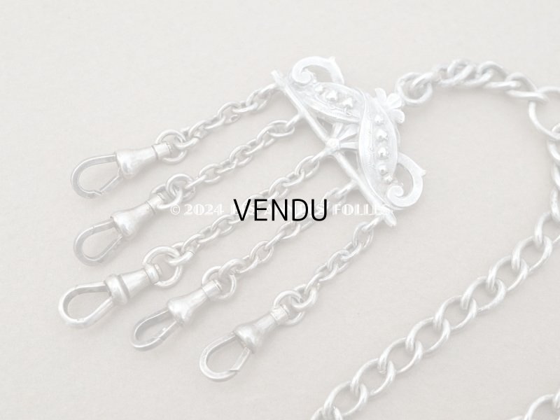 画像5: 19世紀末　アンティーク 鈴蘭 シルバー製　シャトレーヌのクラヴィエ