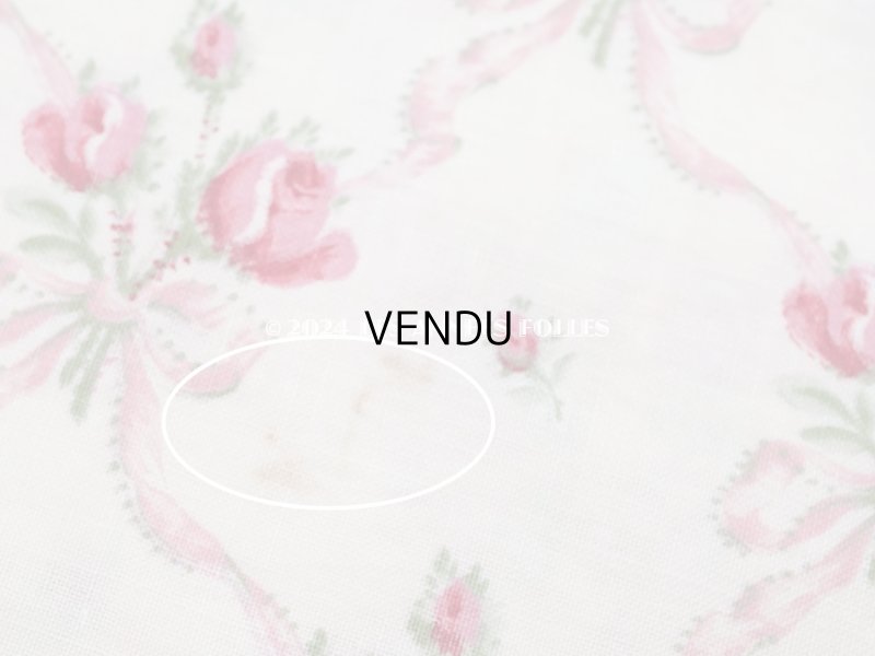 画像12: アンティーク  薔薇のブーケ柄　 コットン製 ファブリック 170×60cm