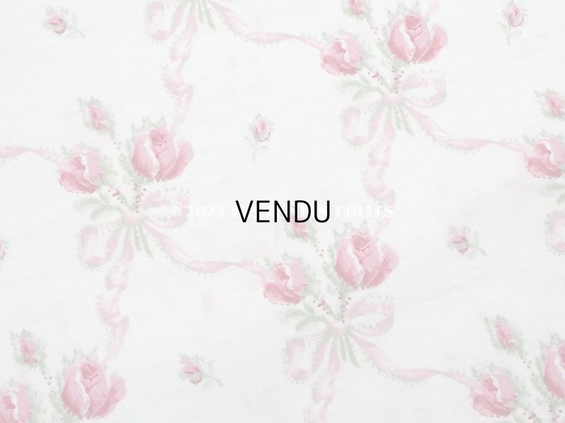 画像6: アンティーク  薔薇のブーケ柄　 コットン製 ファブリック 170×60cm