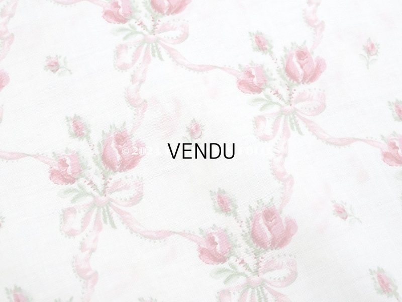 画像7: アンティーク  薔薇のブーケ柄　 コットン製 ファブリック 170×60cm