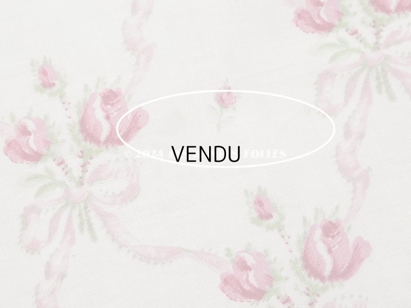 画像11: アンティーク  薔薇のブーケ柄　 コットン製 ファブリック 170×60cm