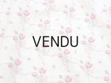アンティーク  薔薇のブーケ柄　 コットン製 ファブリック 170×60cm