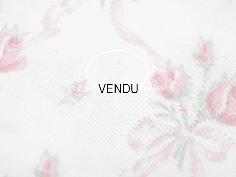 画像14: アンティーク  薔薇のブーケ柄　 コットン製 ファブリック 170×60cm