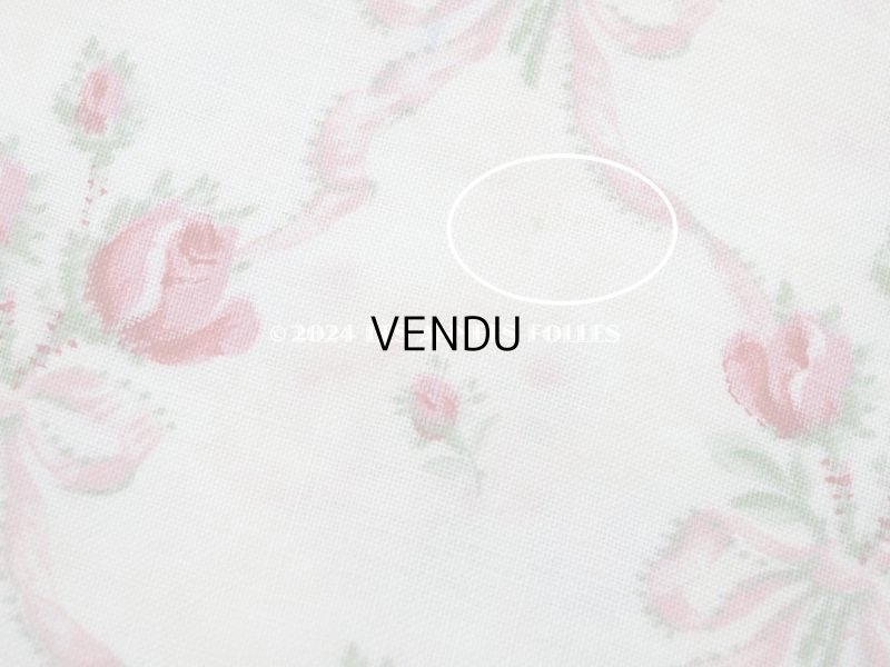 画像15: アンティーク  薔薇のブーケ柄　 コットン製 ファブリック 170×60cm