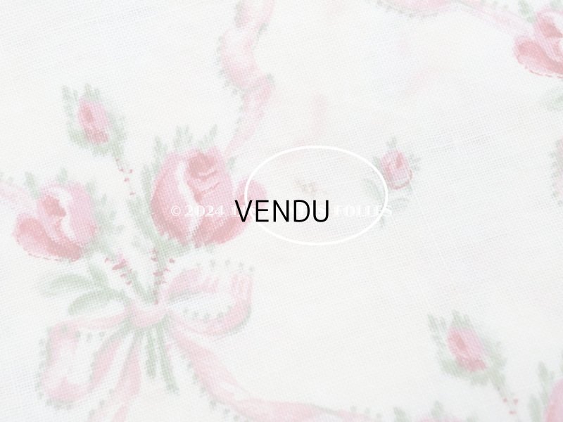 画像13: アンティーク  薔薇のブーケ柄　 コットン製 ファブリック 170×60cm