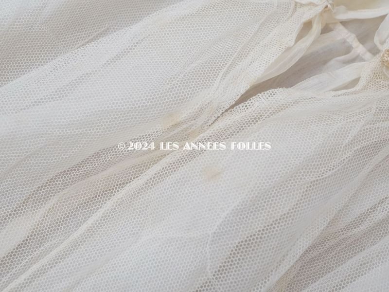 画像17: アンティーク 洗礼式のベビードレス パフスリーブ プリンセスレース