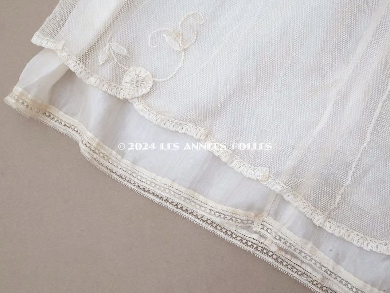 画像18: アンティーク 洗礼式のベビードレス パフスリーブ プリンセスレース