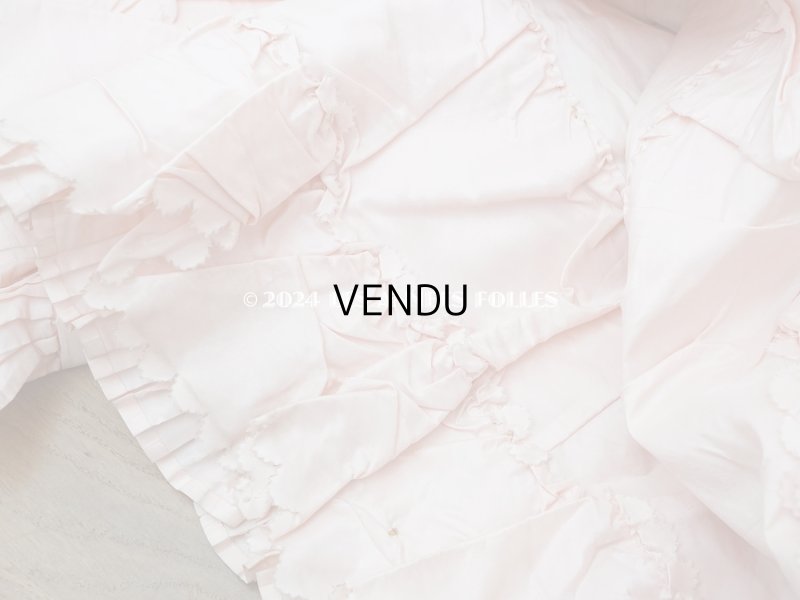 画像3: 1900年頃 アンティーク シルク製 ドレス用 淡いピンクのペチコート　