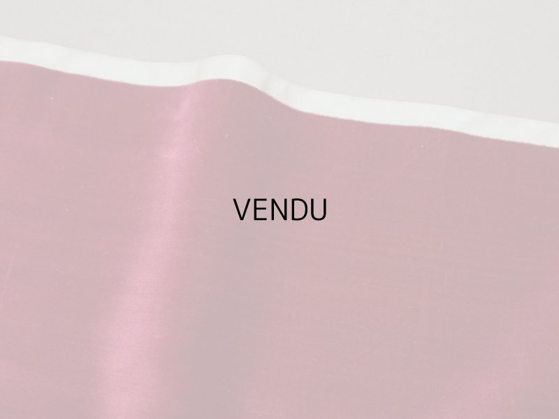 画像3: アンティーク シルク製ベルベット & コーディロイ 2点セット ボルドー ファブリック