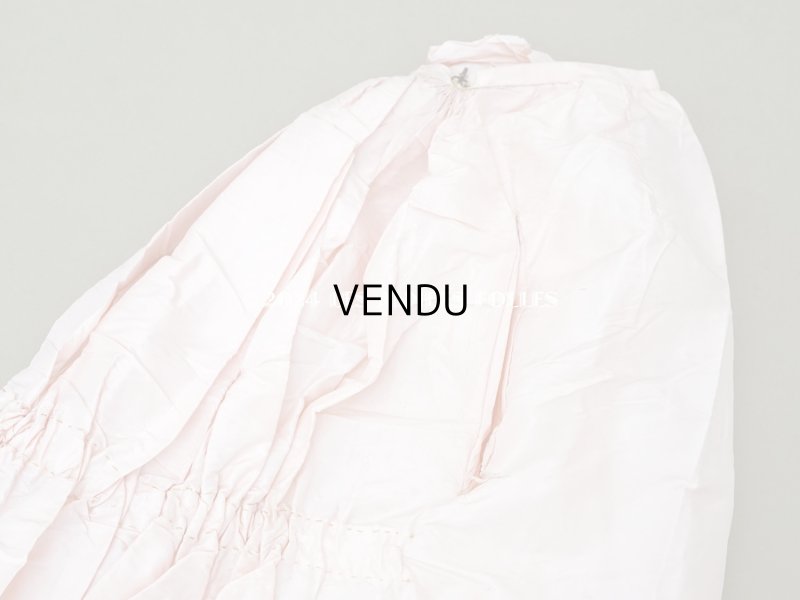 画像6: 1900年頃 アンティーク シルク製 ドレス用 淡いピンクのペチコート　