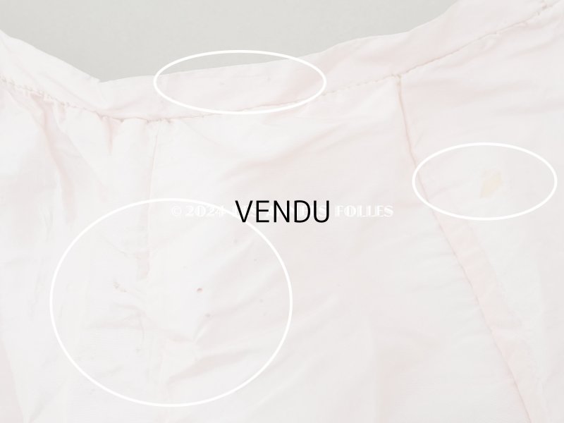 画像18: 1900年頃 アンティーク シルク製 ドレス用 淡いピンクのペチコート　