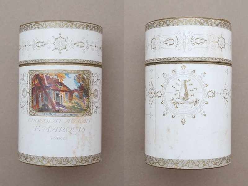 画像4: ＊蚤の市＊ アンティーク 『ショコラ・フランソワ・マルキ』のお菓子箱  20 CROQUETTES CHOCOLAT AU LAIT - CHOCOLAT FRANCOIS MARQUIS PARIS -