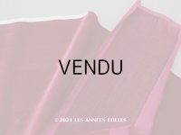 アンティーク シルク製ベルベット & コーディロイ 2点セット ボルドー ファブリック