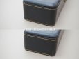 画像6: 19世紀 アンティーク グローブボックス スモーキーブルーのシルク製クッション ジュエリーボックス