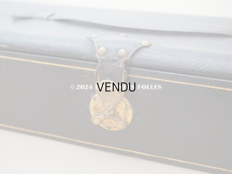 画像7: 19世紀 アンティーク グローブボックス スモーキーブルーのシルク製クッション ジュエリーボックス