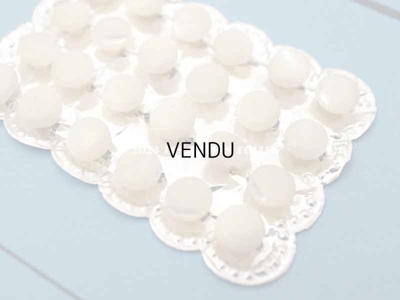画像6: アンティーク マザーオブパール製 極小 ボタン 5mm パールホワイト 24ピース シェルボタン
