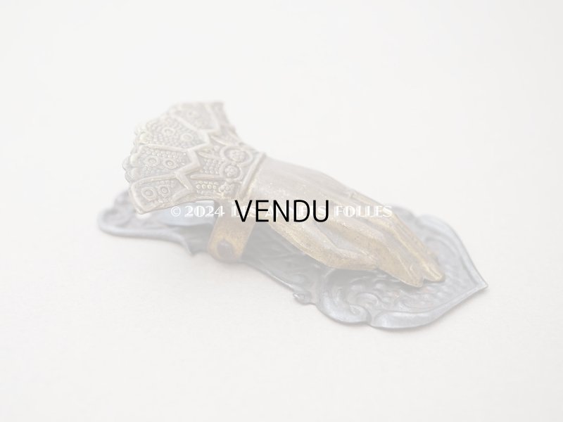 画像5: アンティーク ハンドモチーフの小さなクリップ