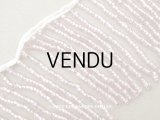 ＊蚤の市＊アンティーク シードビーズ ガラス製 クリアピンク＆シルバー 