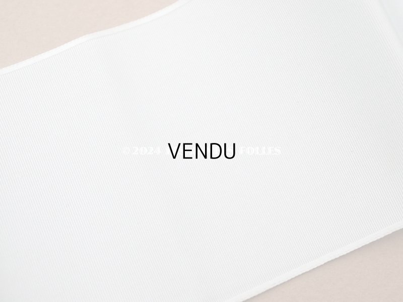 画像5: 未使用 1900年頃 アンティーク 未使用 シルクリボン 6.5cm幅  パウダーブルー 3.75m