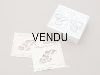 1900年頃 アンティーク 箱入り イニシャルシート モノグラム 2シート 【S】 -N°3- INITIALES BRODEES PLUMETIS-EXPRESS