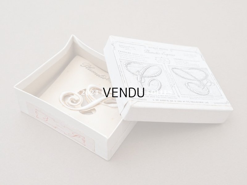 画像4: 1900年頃 アンティーク 箱入り イニシャルシート モノグラム 2シート 【S】 -N°3- INITIALES BRODEES PLUMETIS-EXPRESS