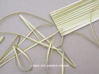 アンティーク リボン刺繍 & ロココトリム用 シルク製 リボン 5m 3mm幅 グリーン