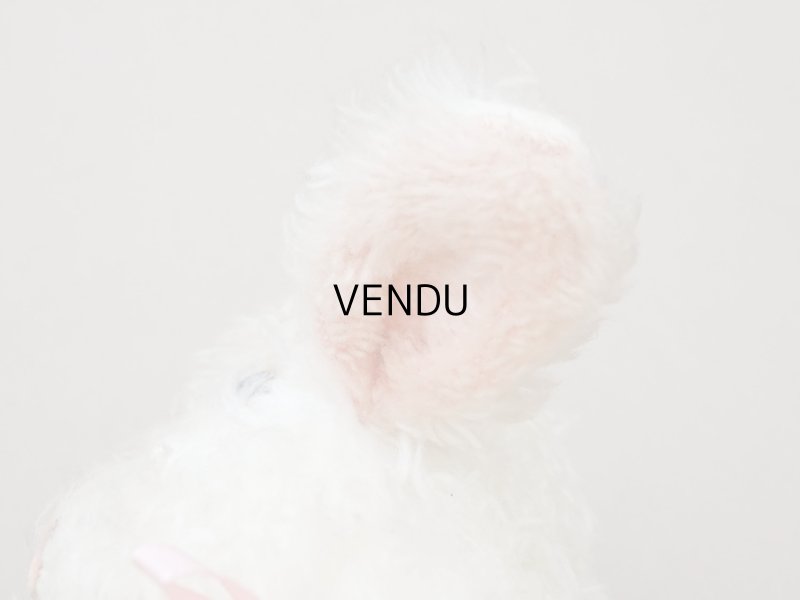 画像7: アンティーク 子羊のぬいぐるみ ブルーアイ