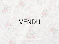 1880年頃 アンティーク ドレス用 コットンオーガンジー 薔薇模様＆ドット刺繍入り 70×70cm 