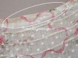 画像11: 1880年頃 アンティーク ドレス用 コットンオーガンジー 薔薇模様＆ドット刺繍入り 70×70cm 