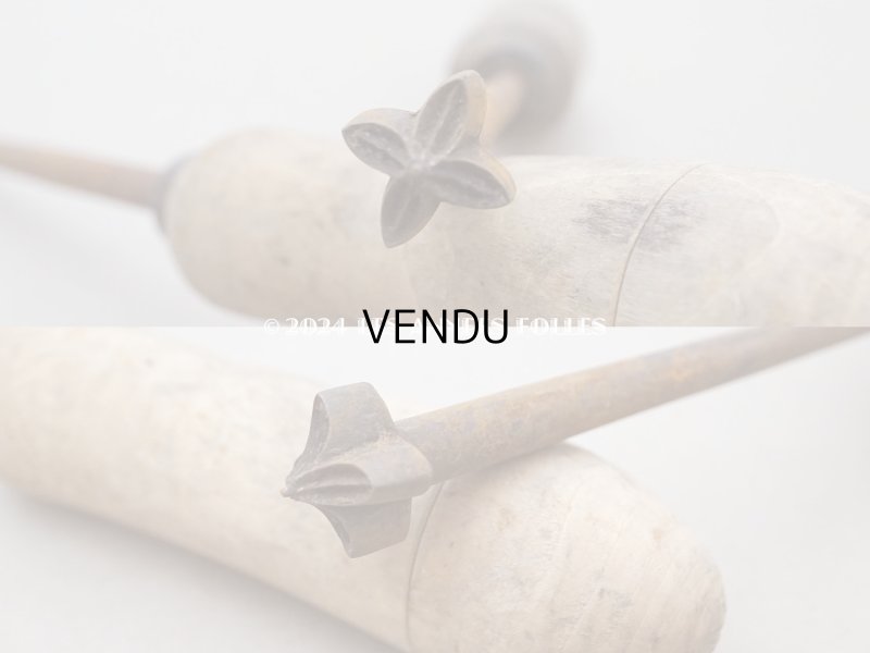 画像4: 19世紀末 アンティーク こて ライラックの花 造花用 布花制作用