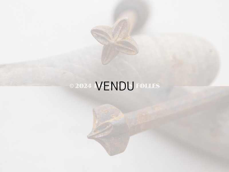 画像12: 19世紀末 アンティーク こて ライラックの花 造花用 布花制作用