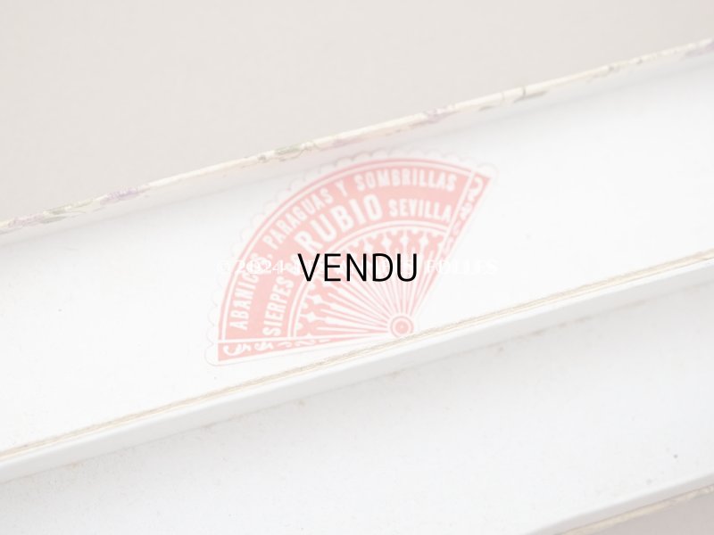 画像7: 1900年頃 アンティーク 菫 ファンのボックス