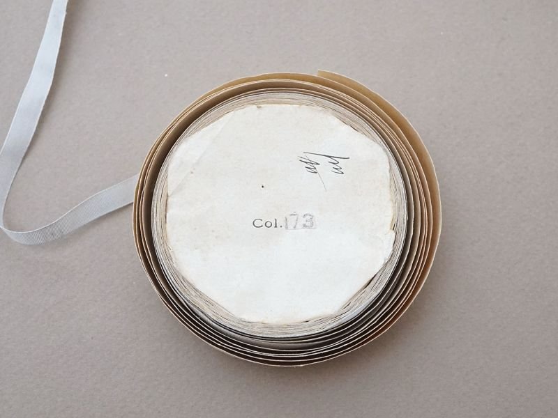 画像5: アンティーク シルク製 グログランリボン シルバーグレイ 4.9m 7mm幅  Pon 3124 N 1